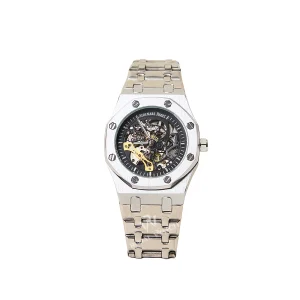 Men’s Royal Octagon Skeleton Automatic Watch Stainless Steel Edition