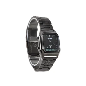 SKMEI 1220 Dual Display Stainless Steel Watch Analog Digital Sport Edition