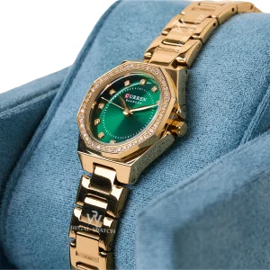 Curren Women’s Oval Dial Stainless Steel Watch Gold Edition