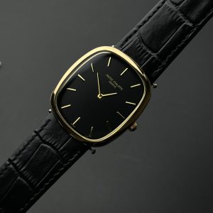 Oval Shape Slim Leather Watch – Grade AA